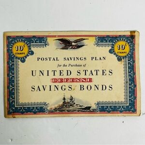 us w57 2 in postal savings booklet form ps33-10a savings stamps 1941